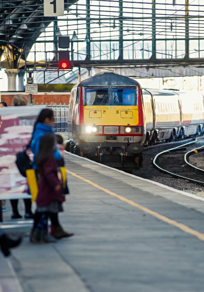 LNER Train coming into Darlington Station