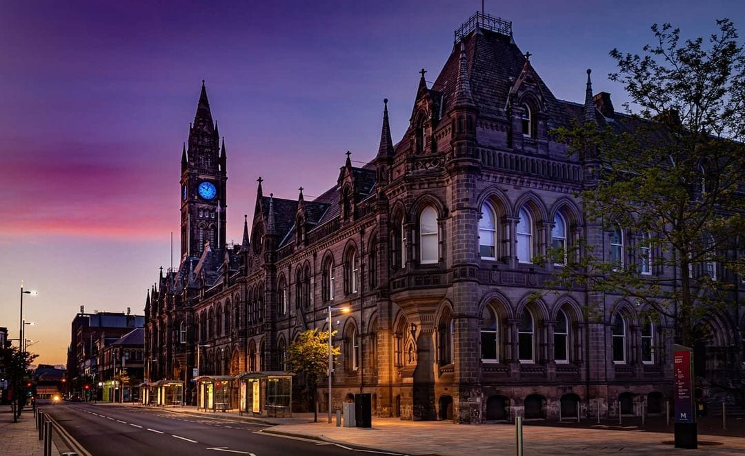 Town Hall Middlesbrough at sunset
