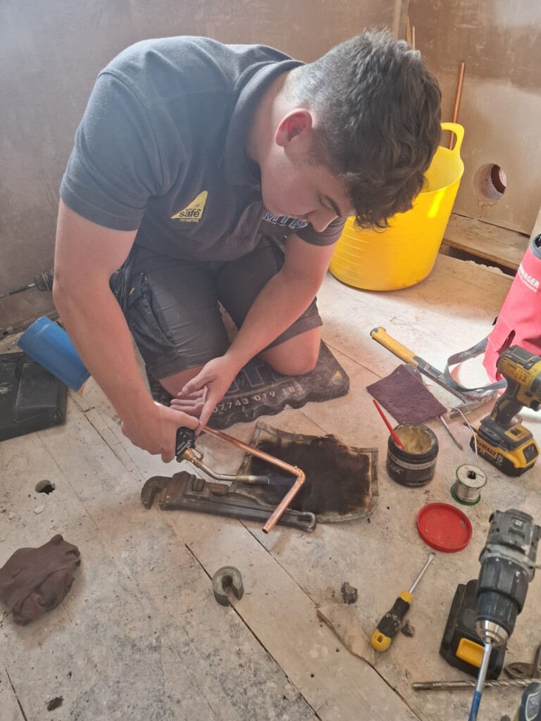 Will Simpson - MTP Gas Apprentice - at work