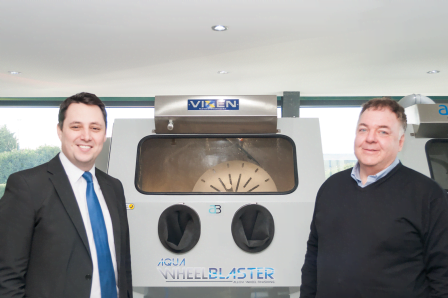 Ben with Aidan Mallon at Vixen Surface Treatments | Tees Valley Combined Authority