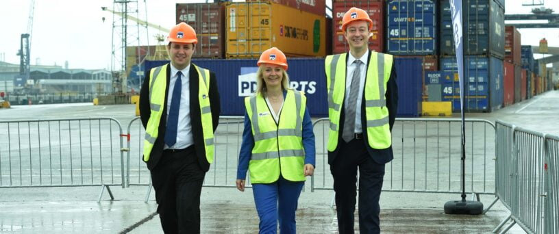 Ben Houchen with Liz Truss MP and Simon Clarke MP | Tees Valley Combined Authority