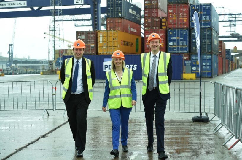 Ben Houchen with Liz Truss MP and Simon Clarke MP | Tees Valley Combined Authority