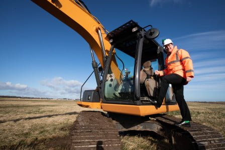 Tees Valley Mayor breaks ground at Airport Southside | Tees Valley Combined Authority