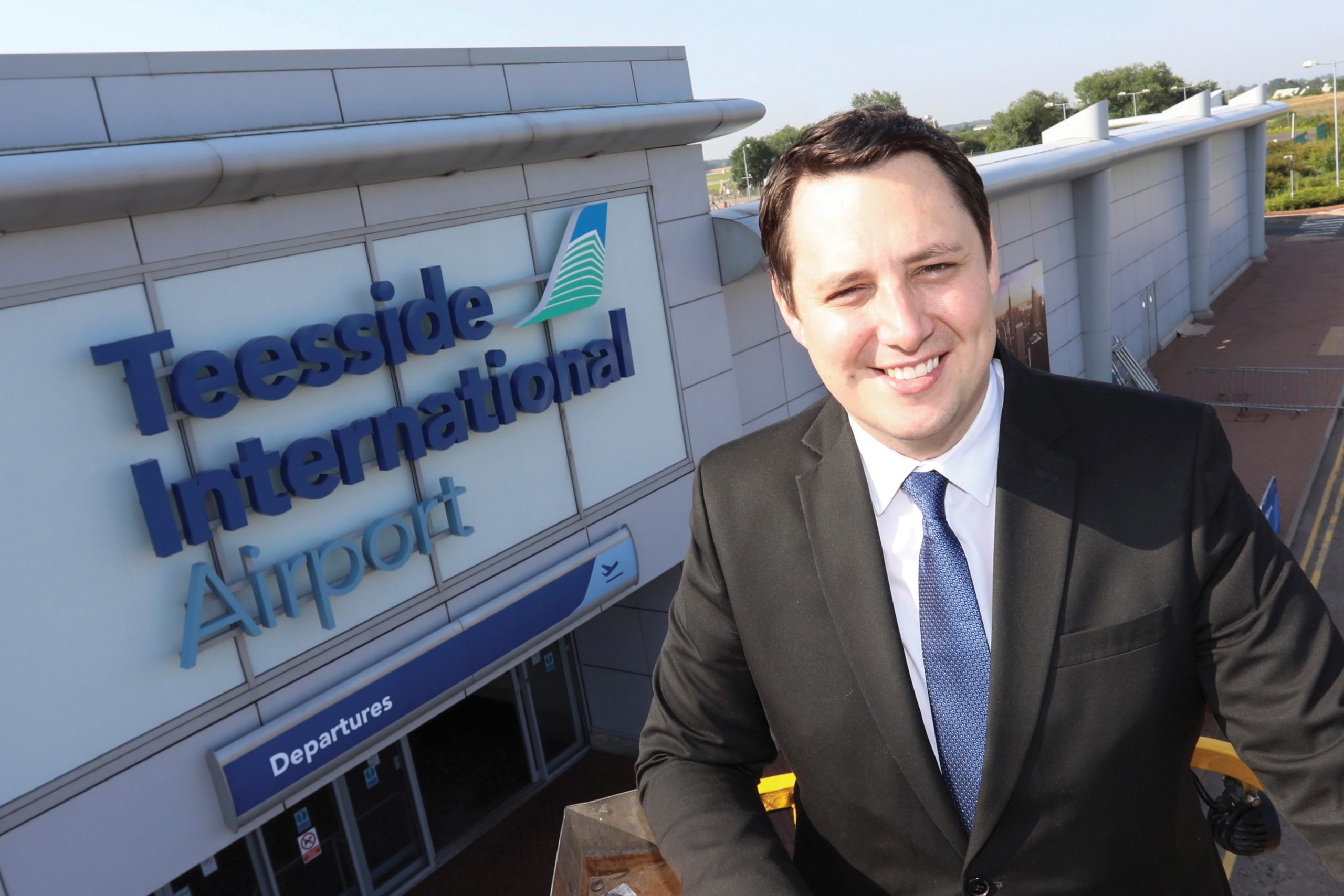 Ben Houchen, Outside of Teesside International Airport | Tees Valley Combined Authority