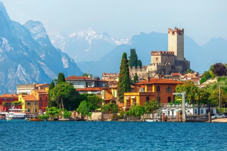 Malcesine on the shores of Lake Garda