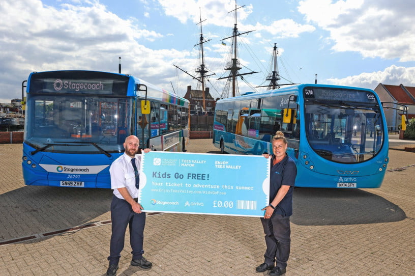 Tees Valley Kids Go Free By Bus This Summer