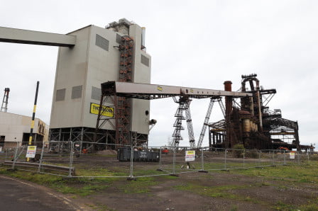 PCI Plant with the Redcar Blast Furnace in the distance
