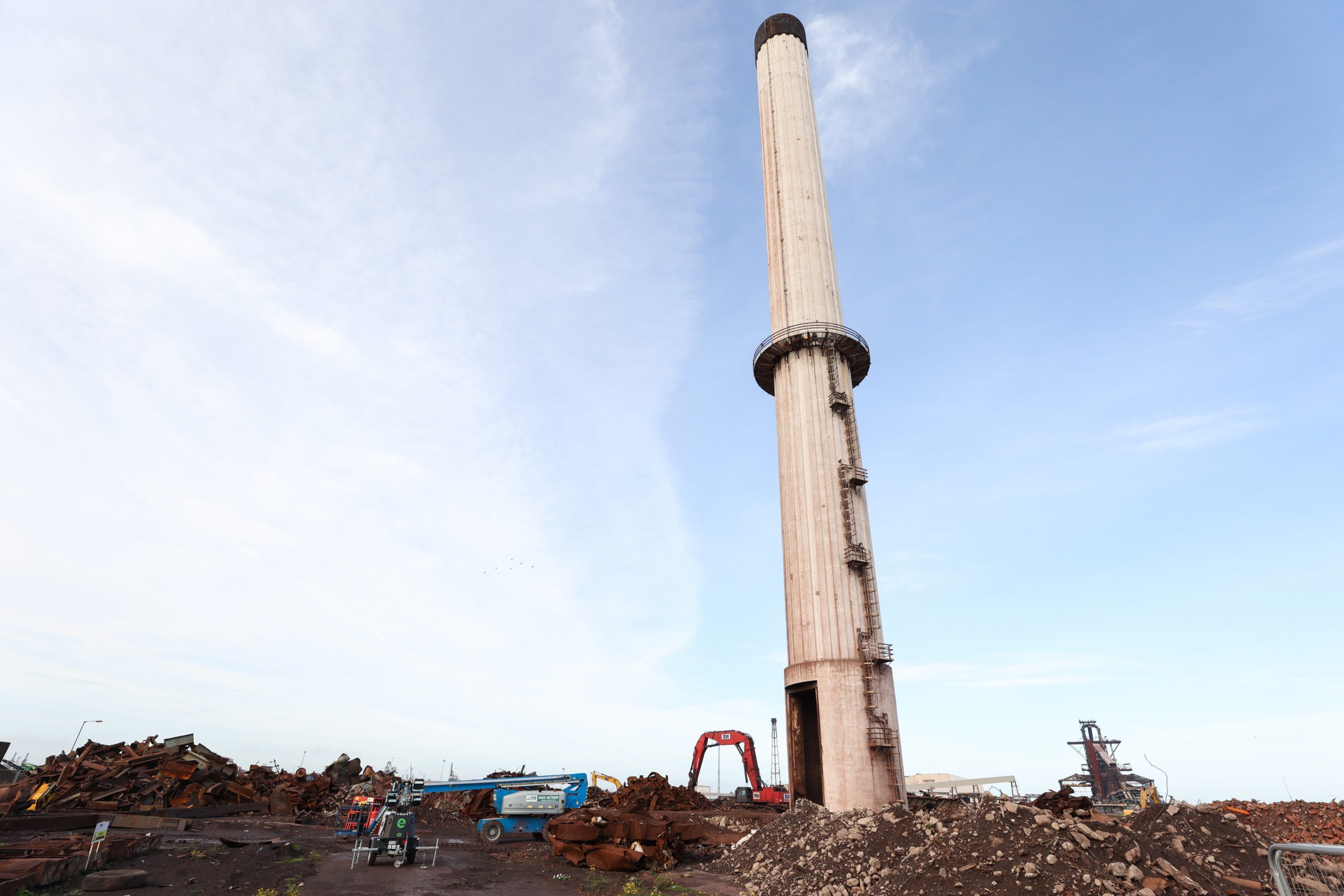 Sinter Chimney to be Brought Down by Ex Plant Worker - Tees Valley