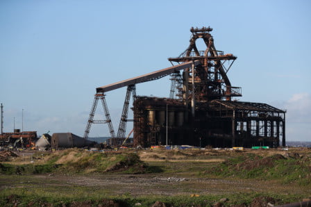 The historic Redcar Blast Furnace earlier this month.
