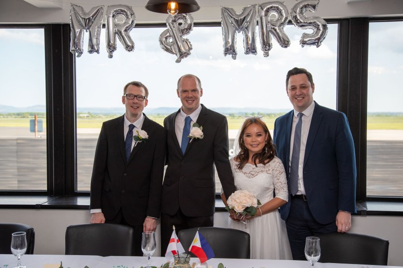 Couple Tie The Knot At Airport As Mayor Makes Guest Appearance