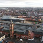 Darlington Station from above