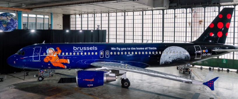 News - Tintin From Teesside: Cartoon Star Rolls Out Of Teesside Thanks To Airbourne Colours