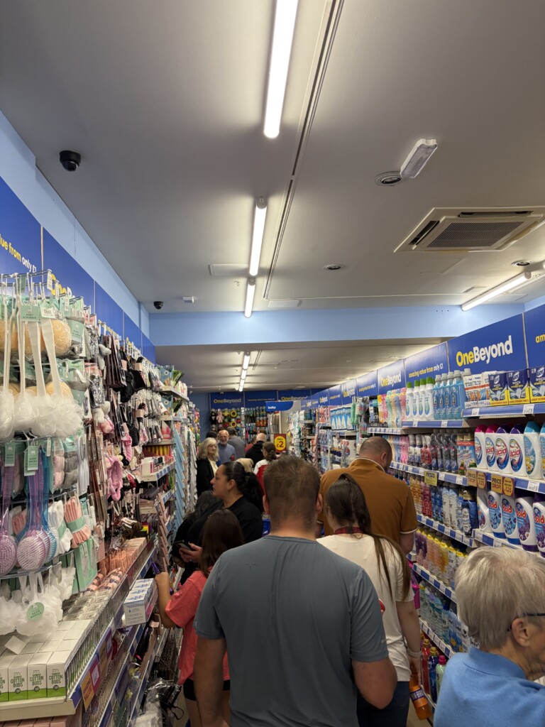 Shoppers enjoying the new store
